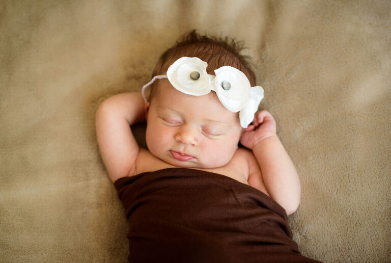 Meet newborn Bonnie. Sweet  Bonnie snoozed through her photo session at my home in Redondo Beach