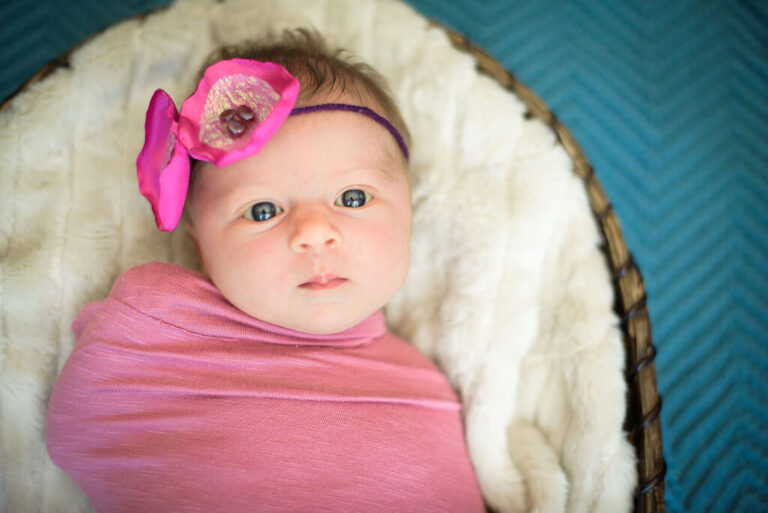 Meet newborn Bonnie. Sweet  Bonnie snoozed through her photo session at my home in Redondo Beach