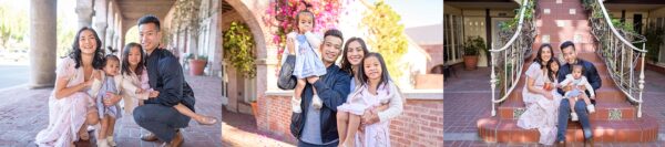 Beautiful architecture in family photos Palos Verdes Estates, CA